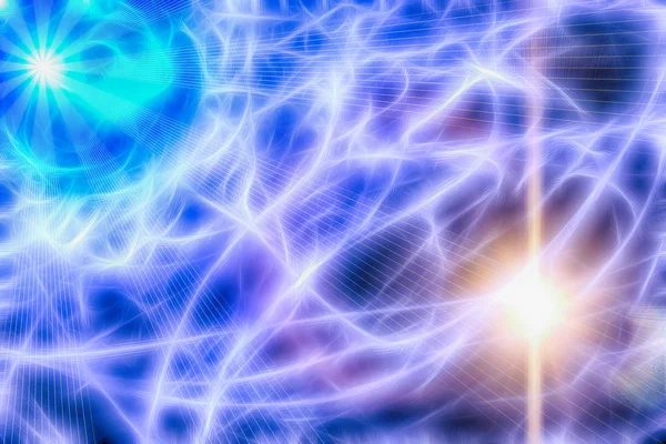 Mavi ve mor ışık fraktal