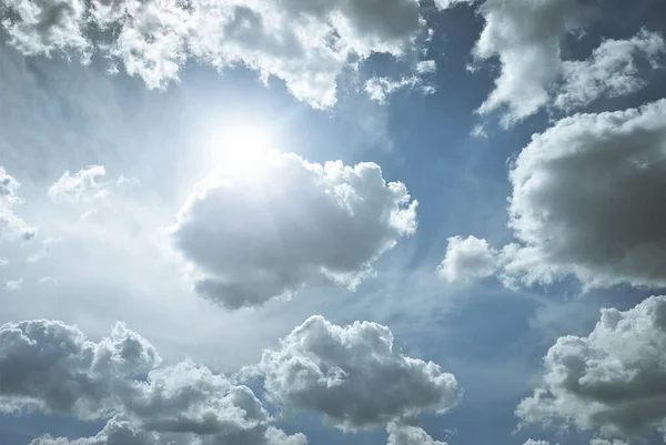 Schönen Blauen Himmel Wolken Für Hintergrund Himmelspanorama — Stockfoto