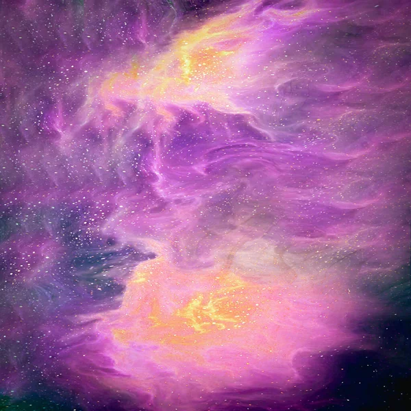Abstrakta Mångfärgade Smidig Nebulosan Galaxy Konstverk Bakgrund — Stockfoto
