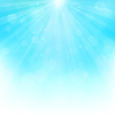 Bokeh ışıklı güneşli arka plan