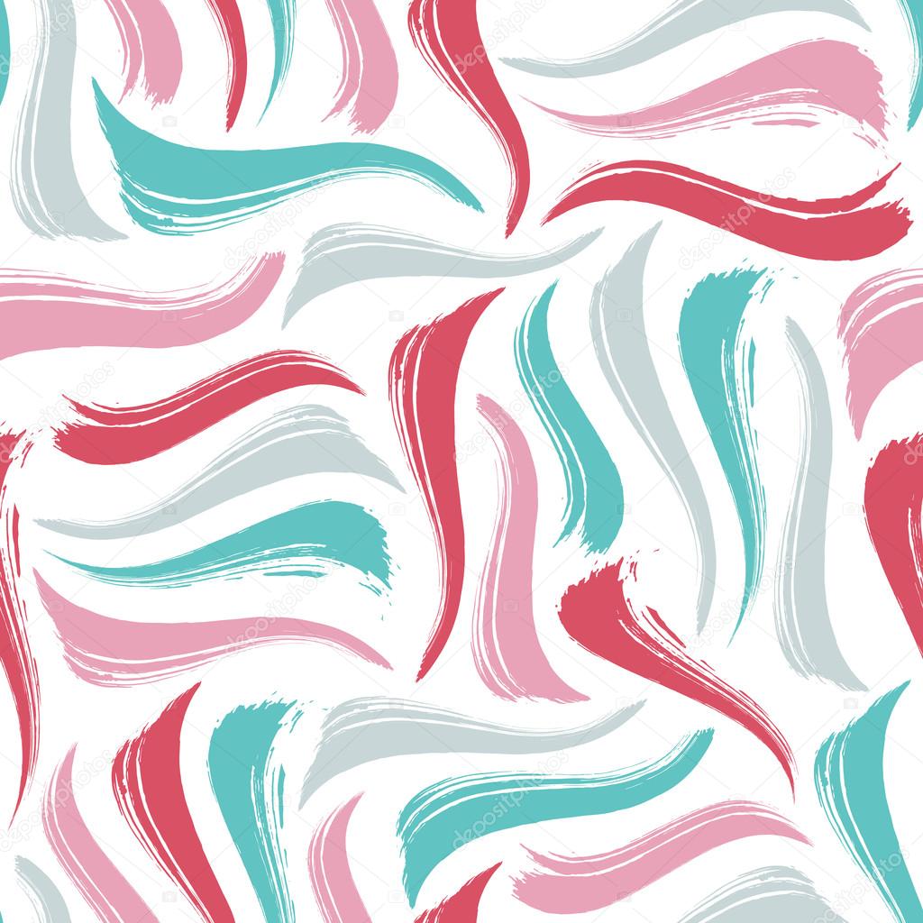 Modello senza cuciture con mano disegnata pennellate in brillante variet  di colori Possono essere stampate su tessuto carta da imballaggio
