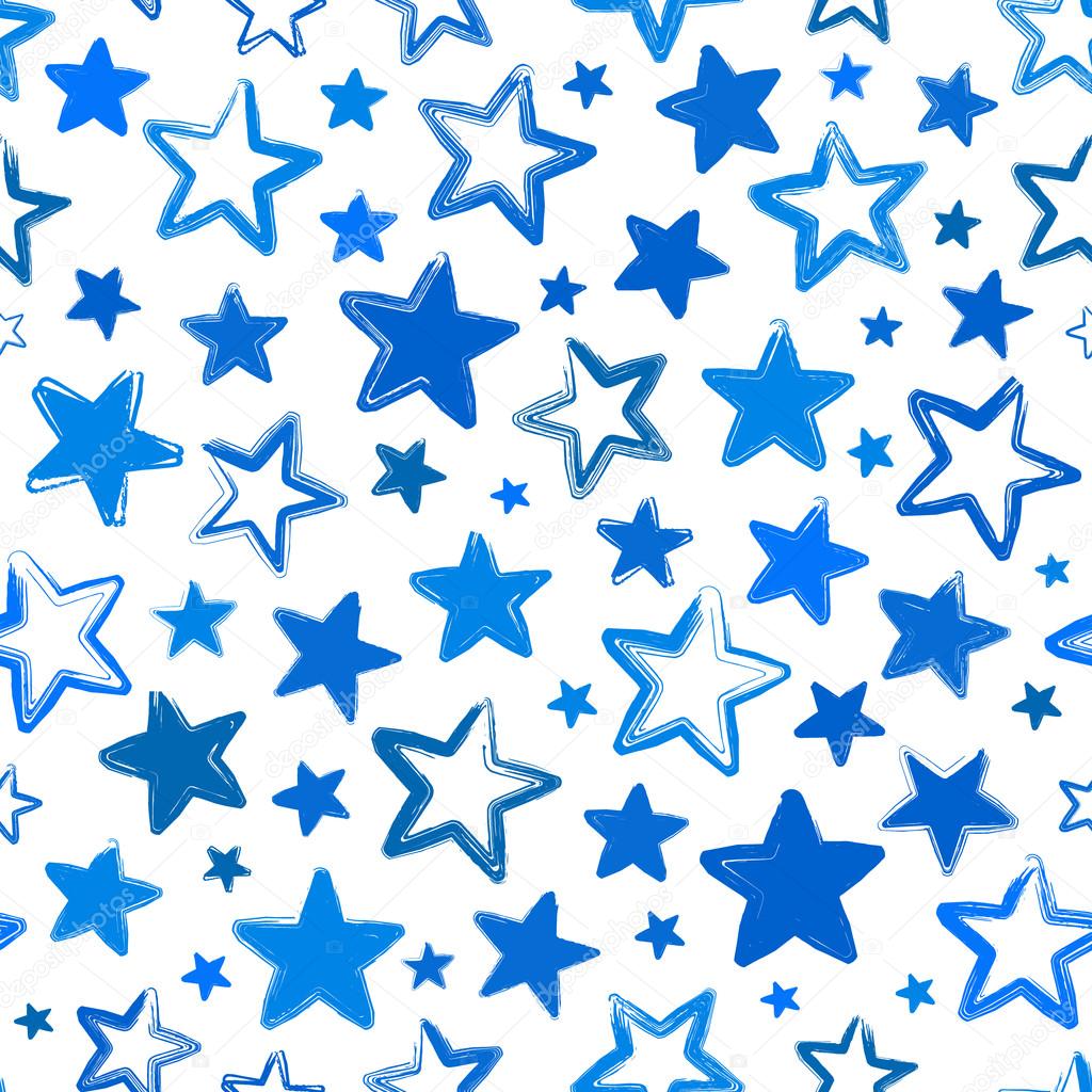 Stars seamless pattern.