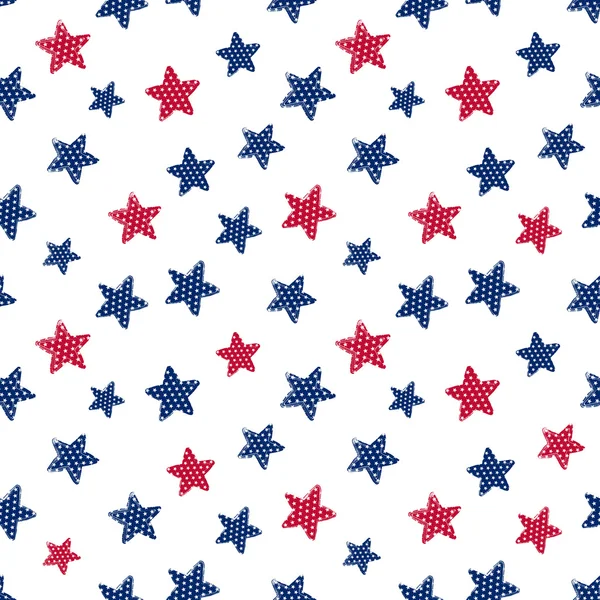 Stars seamless pattern — Stock Vector