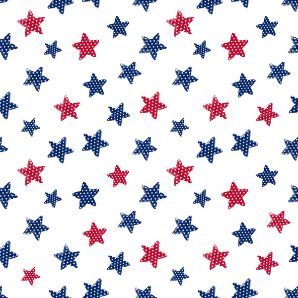 Stars seamless pattern