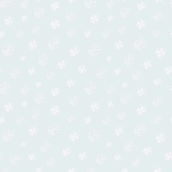 Fond sans couture avec flocons de neige. — Image vectorielle