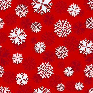 Sorunsuz kar taneleri arka plan. Vektör çizim. Eps10.