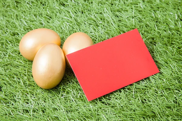 Tre uova di Pasqua d'oro — Foto Stock