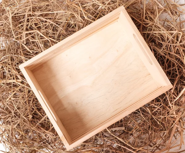 empty wooden box