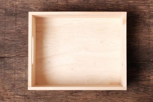 empty wooden box