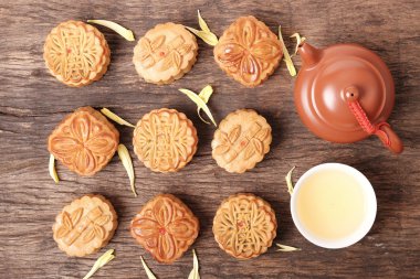 Çin Sonbahar Ortası fastival için Moon Kek