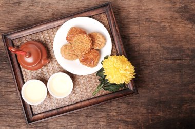 Çin Sonbahar Ortası fastival için Moon Kek