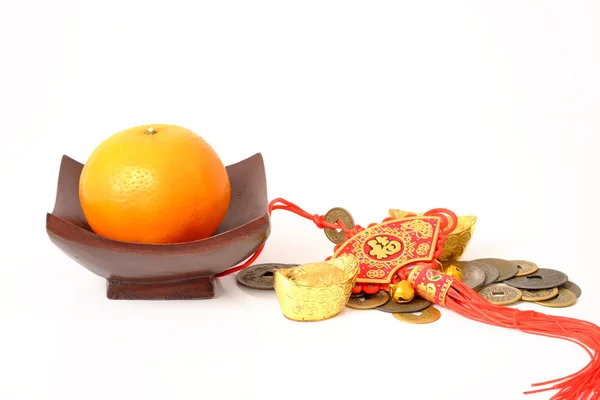 Oranje voor Chinees Nieuwjaar — Stockfoto