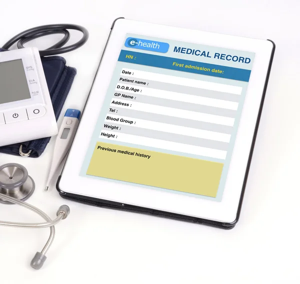 Electronic medical record. — Stock Photo, Image