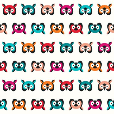 Baykuşlar kafa ile Seamless Modeli