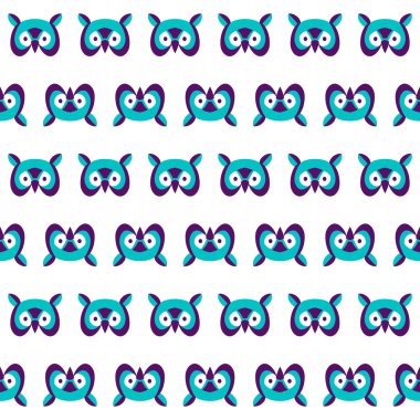 Baykuşlar kafa ile Seamless Modeli