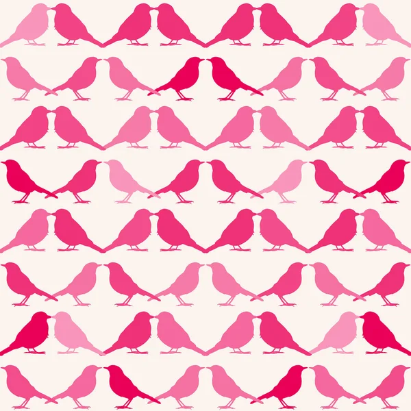 鳥のシームレスなパターン — ストックベクタ