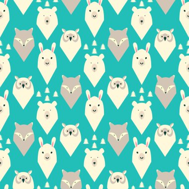 Vahşi hayvanlar kusursuz desenler.