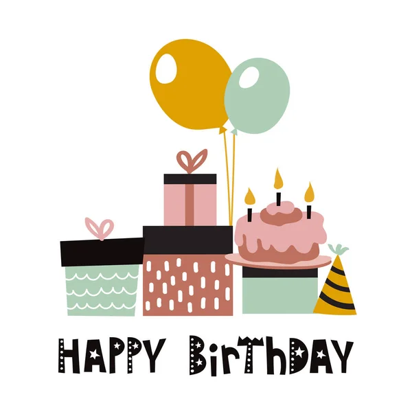 Happy Birthday Design Vector Illustration — Stock Vector