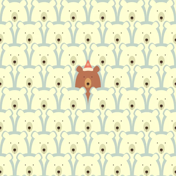 Bears pattern — Stock Vector