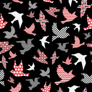 kuşlar seamless modeli