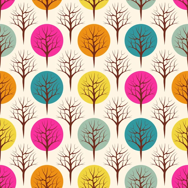 Colorful Forest pattern — Stock Vector