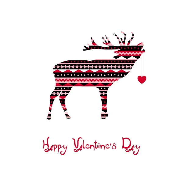 Happy Valentines Day card — Stock Vector