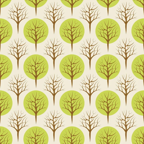 Forest seamless pattern — Stock Vector