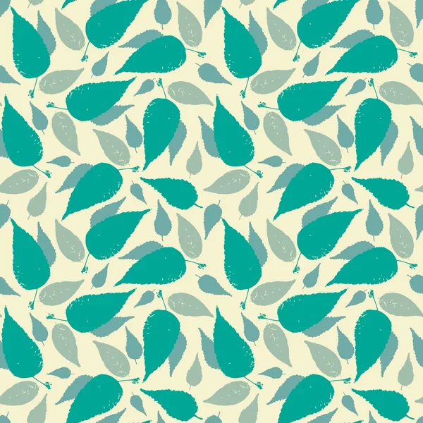 Seamless pattern with leaves — Stock Vector