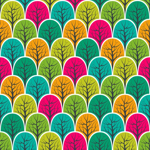 Forest seamless pattern — Stock Vector