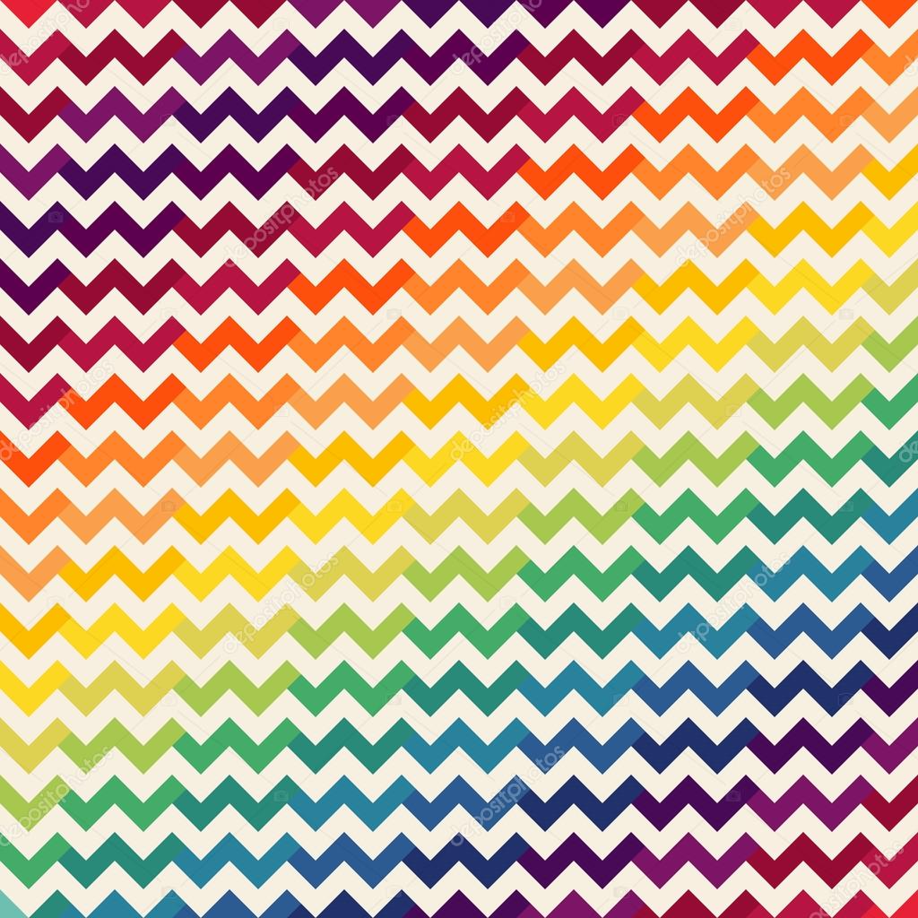 Rainbow chevron background