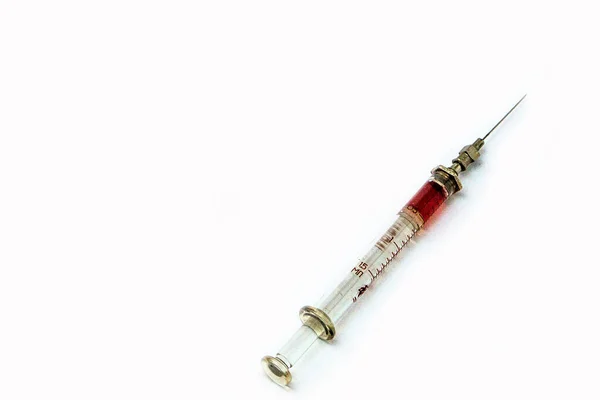 Reusable Syringe Filled Vaccine — Stock Photo, Image