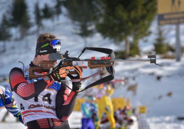 Cheile Gradistei, Roamania - 24 Ocak: IBU gençlik ve Junior Dünya Şampiyonası Biatlon bilinmeyen rakip 24 Ocak 2016 02 Şubat 2016 yılında Cheile Gradistei, Romanaia için