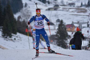 Cheile Gradistei, Roamania - 28 Ocak: IBU gençlik ve Junior Dünya Şampiyonası Biatlon bilinmeyen rakip 24 Ocak 2016 02 Şubat 2016 yılında Cheile Gradistei, Romanaia için