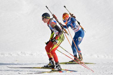Cheile Gradistei, Roamania - 28 Ocak: IBU gençlik ve Junior Dünya Şampiyonası Biatlon bilinmeyen rakip 24 Ocak 2016 02 Şubat 2016 yılında Cheile Gradistei, Romanaia için