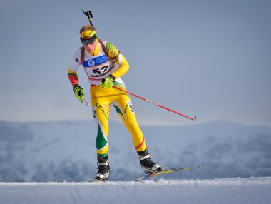 Cheile Gradistei, Roamania - 24 Ocak: IBU gençlik ve Junior Dünya Şampiyonası Biatlon bilinmeyen rakip 24 Ocak 2016 02 Şubat 2016 yılında Cheile Gradistei, Romanaia için