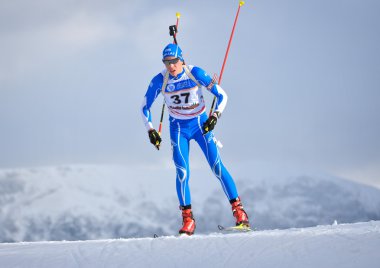 Cheile Gradistei, Roamania - 28 Ocak: IBU gençlik ve Junior Dünya Şampiyonası Biatlon bilinmeyen rakip 24 Ocak 2016 02 Şubat 2016 yılında Cheile Gradistei, Romanaia için