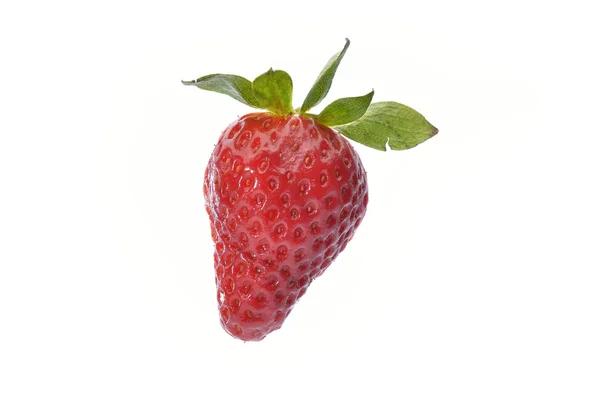 Färska jordgubbar isolerad på vit bakgrund — Stockfoto