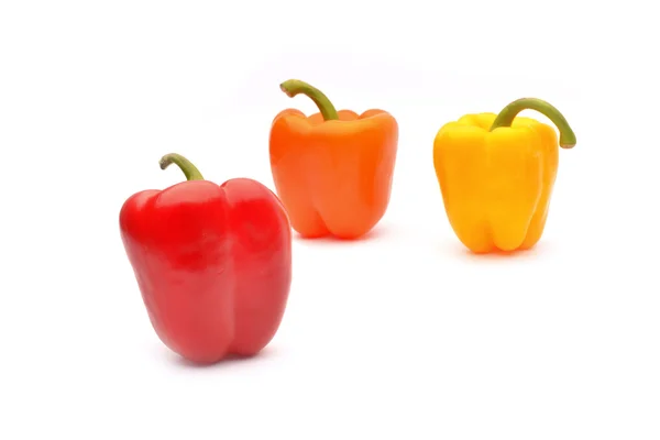 Peppers  on white background — Stock Photo, Image