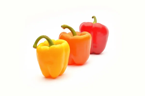 Peppers  on white background — Stock Photo, Image