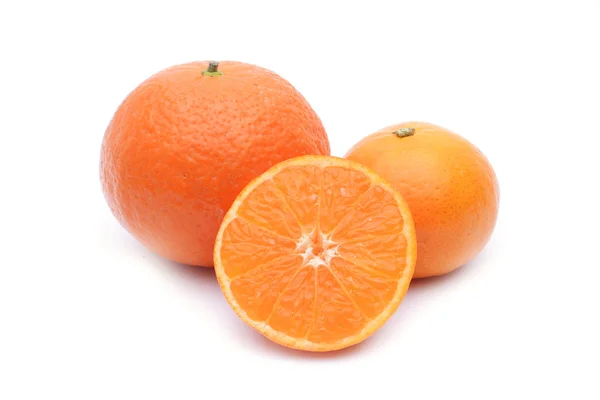 Mandarine sur blanc — Photo