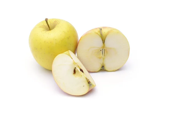 Epler på hvit bakgrunn – stockfoto