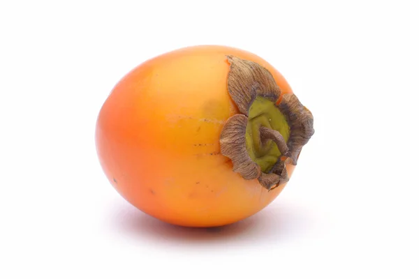 白地に柿の実 — ストック写真