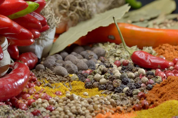 Spices. Food And Cuisine Ingredients. — Stock Photo, Image