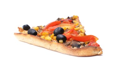 Dilim pizza beyaz