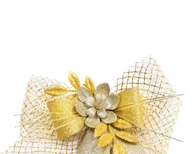 Yay şerit altın detaylı dekoratif glitter Hediyelik örgü