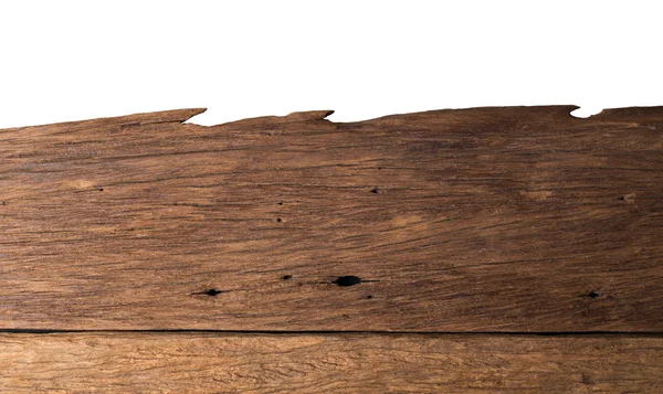 Natuur donker bruin hout vlek close-up textuur geïsoleerd op wit — Stockfoto