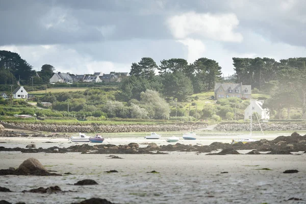 Eaux Peu Profondes Baie Lilia Village Près Phare Vierge Par — Photo