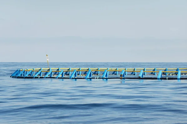 Granja Peces Mar Mediterráneo Abierto Primer Plano España Industria Alimentaria —  Fotos de Stock