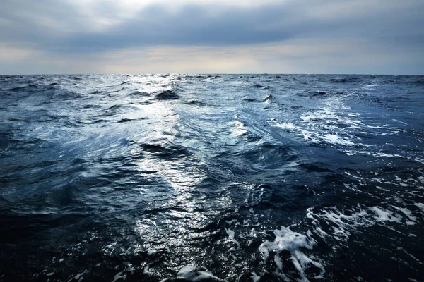 Nubes Brillantes Sobre Mar Báltico Abierto Antes Tormenta Suecia Cielo — Foto de Stock