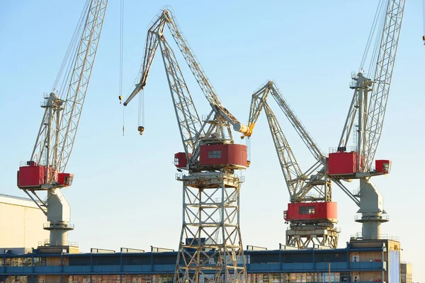 Factory Cargo Terminal Helsinki Finland Port Cranes Close Industry Fuel — Stock Photo, Image